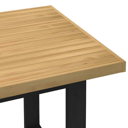 Tavolo Pranzo NOAIN Gambe a Forma U 160x90x75 cm Legno Massello - homemem39