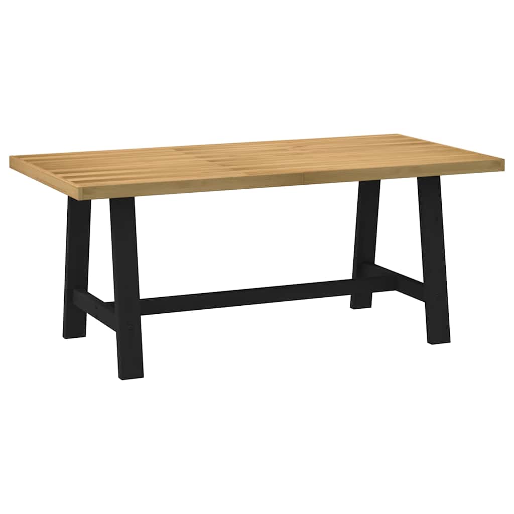 Tavolo Pranzo NOAIN Gambe a Forma A 180x90x75 cm Legno Massello - homemem39