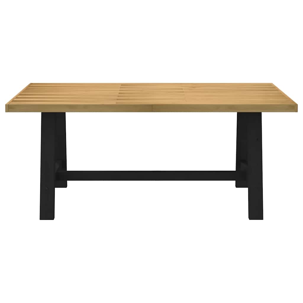 Tavolo Pranzo NOAIN Gambe a Forma A 180x90x75 cm Legno Massello - homemem39