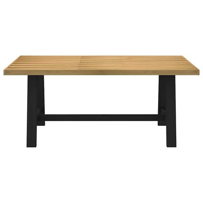 Tavolo Pranzo NOAIN Gambe a Forma A 180x90x75 cm Legno Massello - homemem39