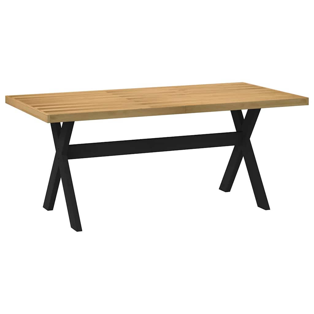 Tavolo Pranzo NOAIN Gambe a Forma X 180x90x75 cm Legno Massello - homemem39