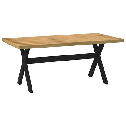 Tavolo Pranzo NOAIN Gambe a Forma X 180x90x75 cm Legno Massello - homemem39
