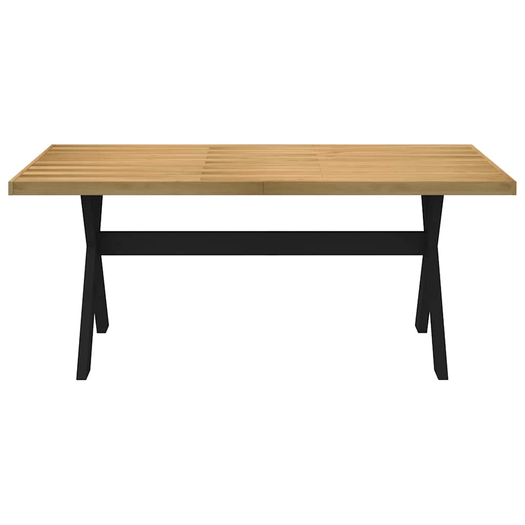 Tavolo Pranzo NOAIN Gambe a Forma X 180x90x75 cm Legno Massello - homemem39