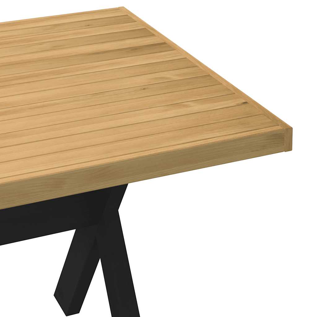 Tavolo Pranzo NOAIN Gambe a Forma X 180x90x75 cm Legno Massello - homemem39