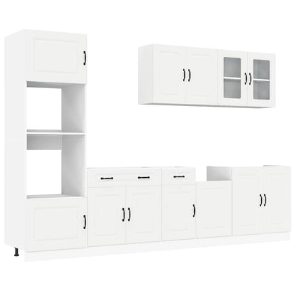 Set Mobili da Cucina 7 pz Kalmar Bianco Legno Multistrato - homemem39