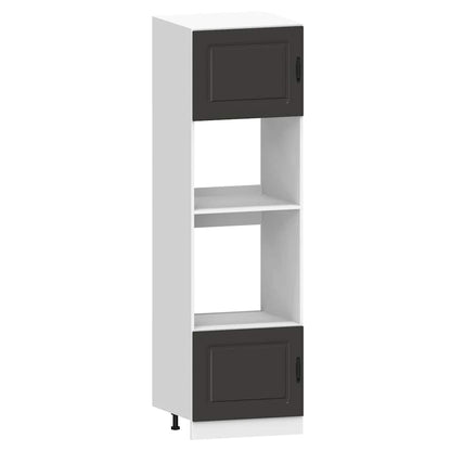 Set Mobili da Cucina 7 pz Kalmar Neri Legno Multistrato - homemem39