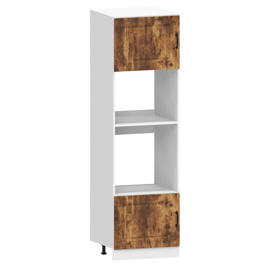 Set Mobili da Cucina 7 pz Kalmar Rovere Fumo Legno Multistrato - homemem39