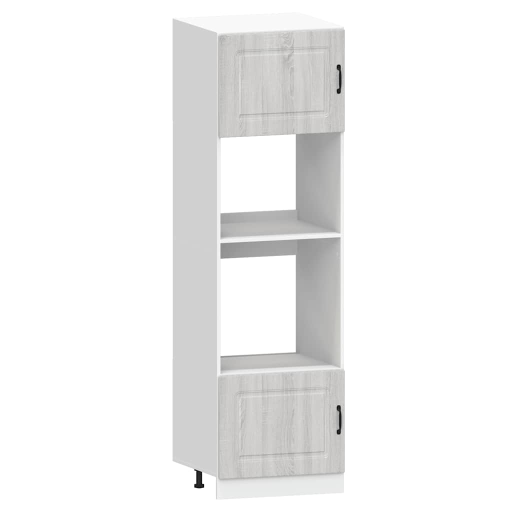Set Mobili da Cucina 7 pz Kalmar Grigio Sonoma in Truciolato - homemem39
