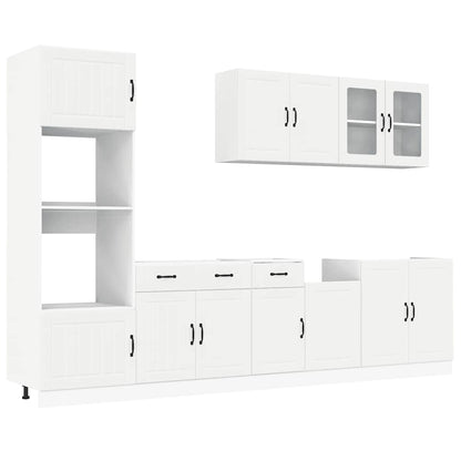 Set Mobili da Cucina 7 pz Kalmar Bianco Legno Multistrato - homemem39