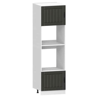 Set Mobili da Cucina 7 pz Kalmar Neri Legno Multistrato - homemem39