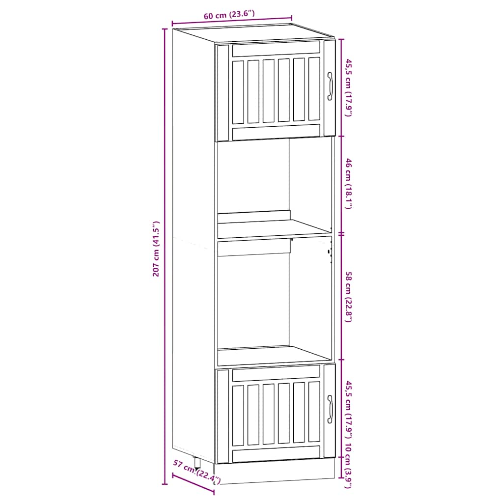 Set Mobili da Cucina 7 pz Kalmar Grigio Sonoma in Truciolato | homemem39