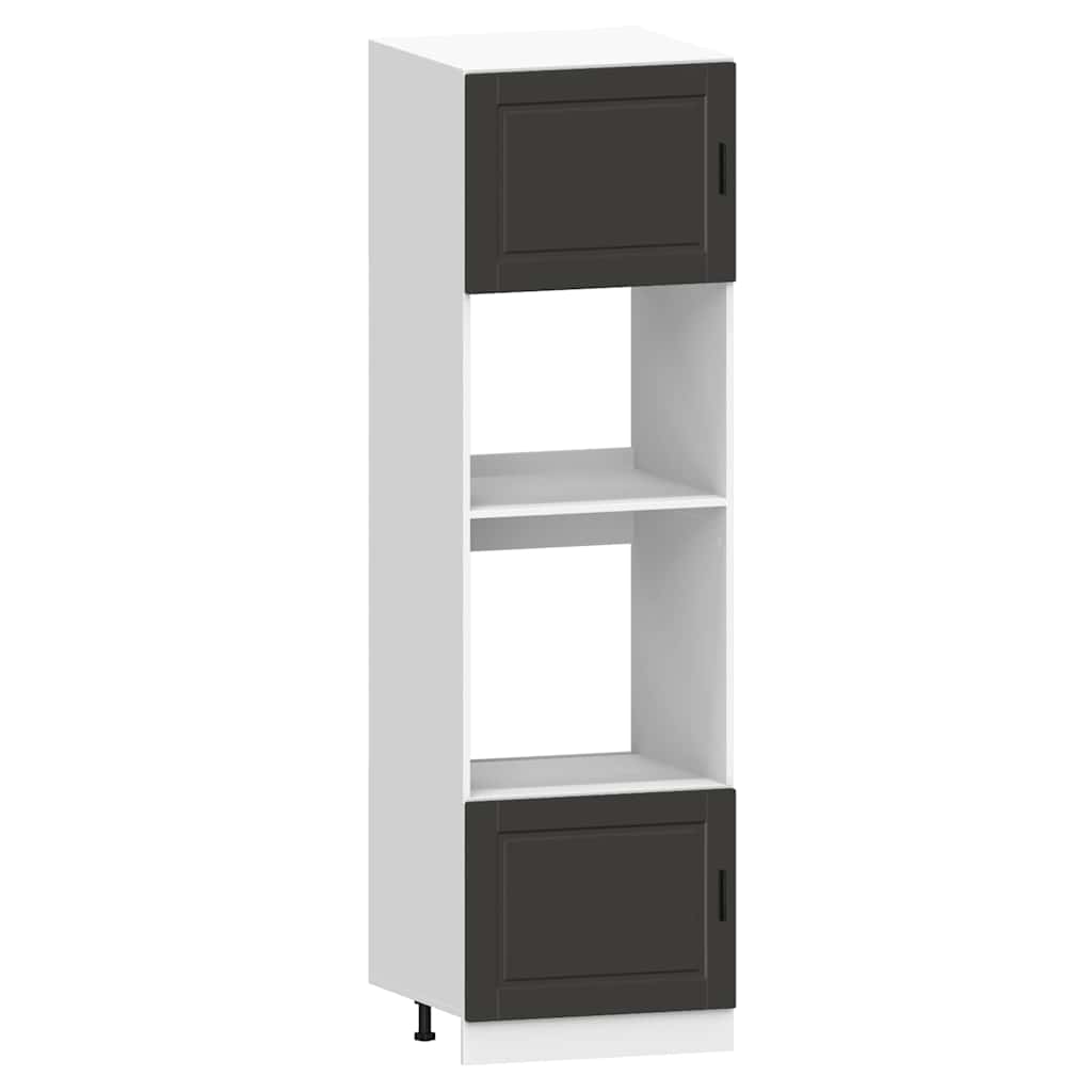 Set Mobili da Cucina 7 pz Kalmar Neri Legno Multistrato - homemem39