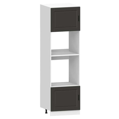 Set Mobili da Cucina 7 pz Kalmar Neri Legno Multistrato - homemem39