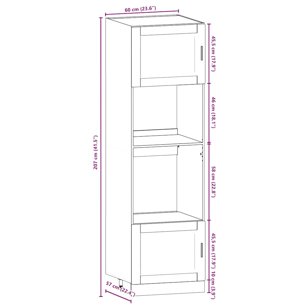Set Mobili da Cucina 7 pz Kalmar Neri Legno Multistrato - homemem39