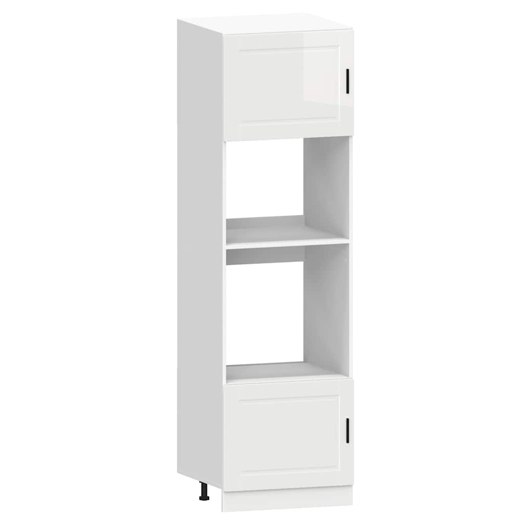 Set Mobili da Cucina 7 pz Kalmar Bianchi Lucido in Truciolato - homemem39