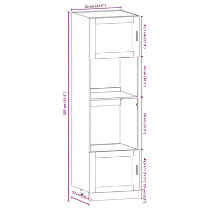 Set Mobili da Cucina 7 pz Kalmar Grigio Cemento in Truciolato - homemem39