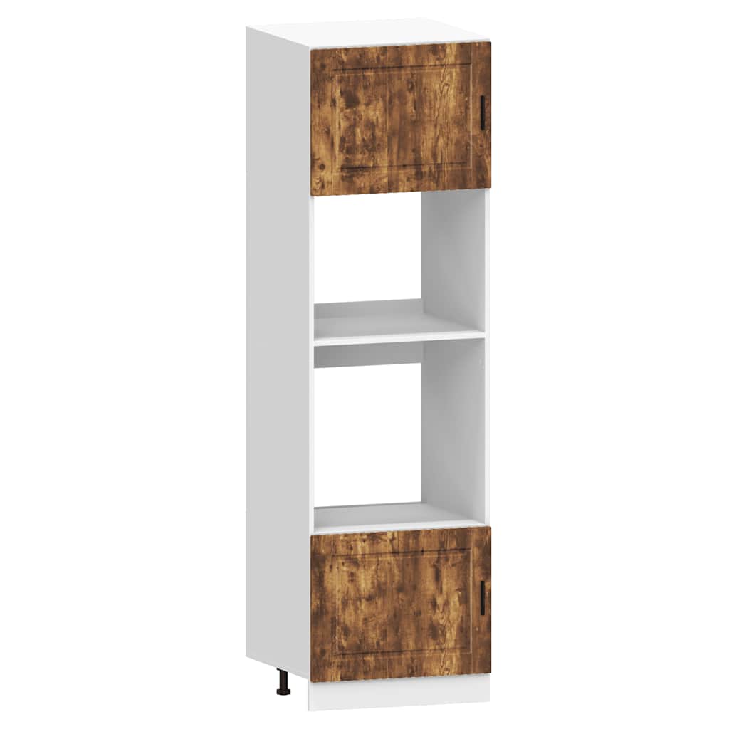 Set Mobili da Cucina 7 pz Kalmar Rovere Fumo Legno Multistrato | homemem39