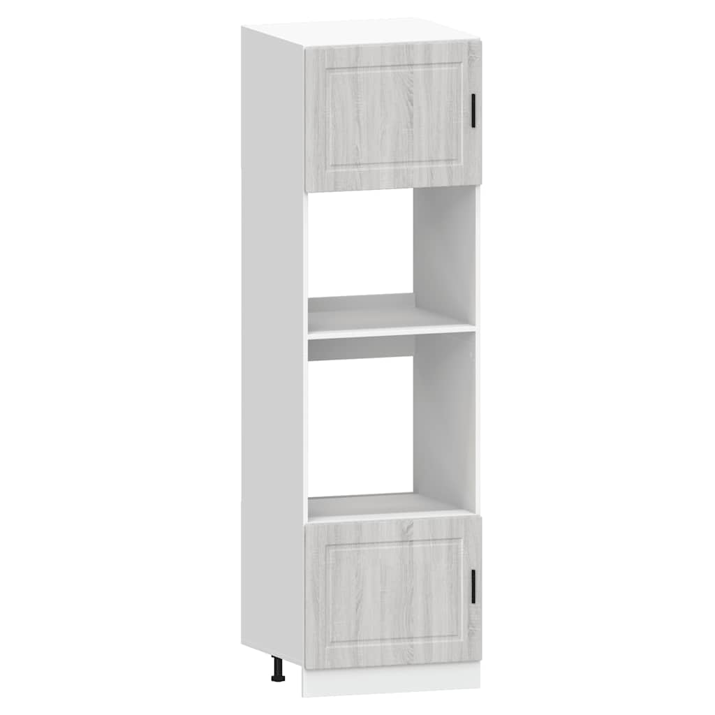 Set Mobili da Cucina 7 pz Kalmar Grigio Sonoma in Truciolato - homemem39