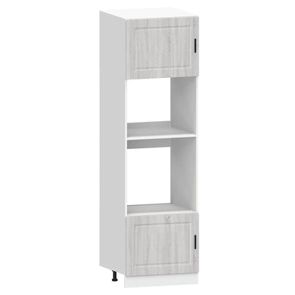 Set Mobili da Cucina 7 pz Kalmar Grigio Sonoma in Truciolato - homemem39