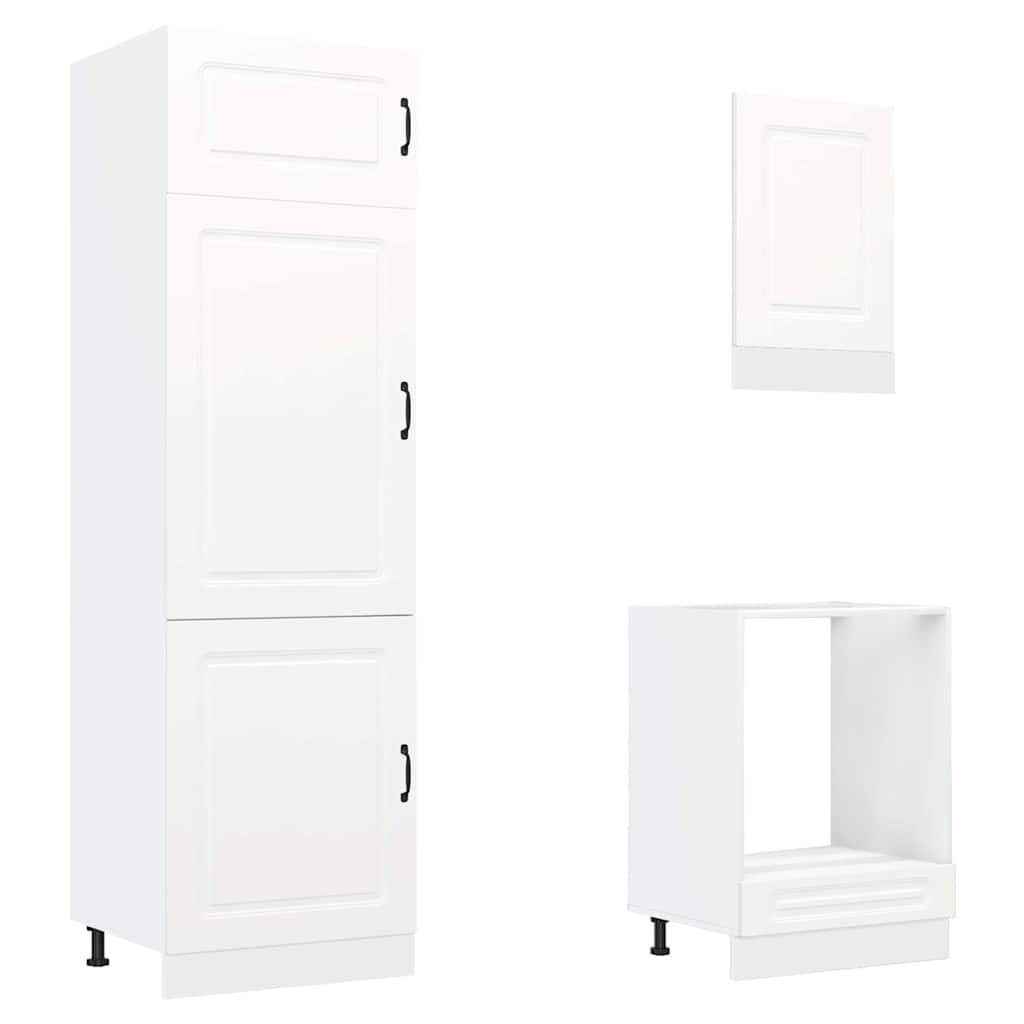 Set Mobili da Cucina 7 pz Kalmar Bianco Legno Multistrato | homemem39