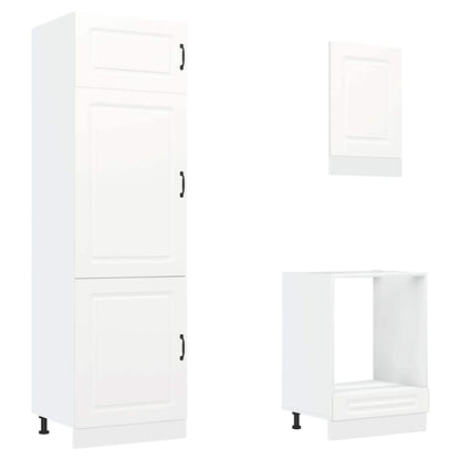 Set Mobili da Cucina 7 pz Kalmar Bianco Legno Multistrato | homemem39
