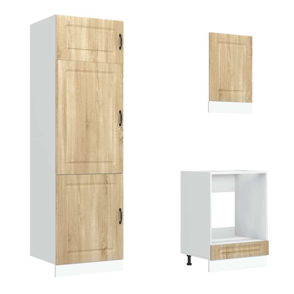 Set Mobili da Cucina 7 pz Kalmar Rovere Sonoma in Truciolato - homemem39