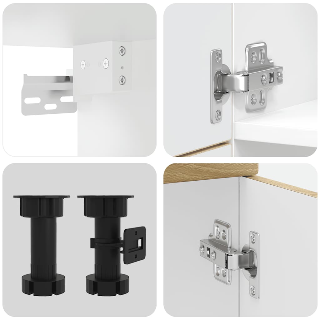 Set Mobili da Cucina 7 pz Kalmar Rovere Sonoma in Truciolato - homemem39