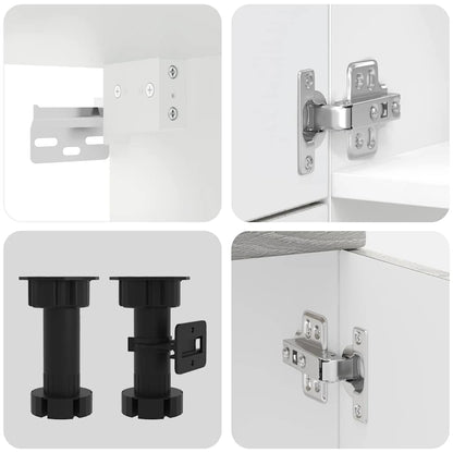 Set Mobili da Cucina 7 pz Kalmar Grigio Sonoma in Truciolato | homemem39