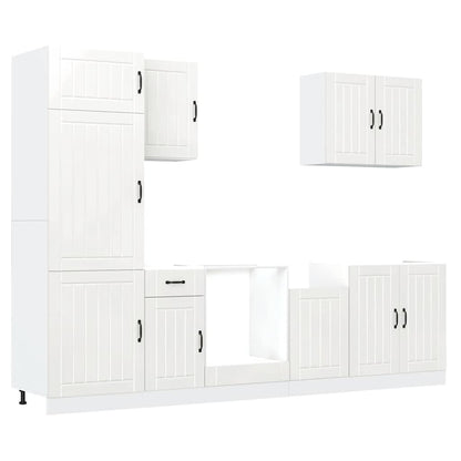 Set Mobili da Cucina 7 pz Lucca Bianco Legno Multistrato - homemem39