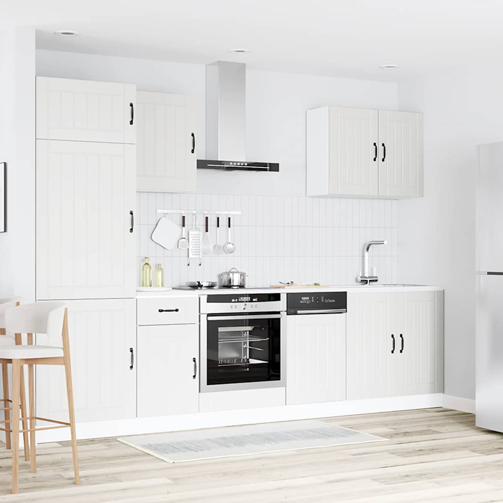 Set Mobili da Cucina 7 pz Lucca Bianco Legno Multistrato - homemem39