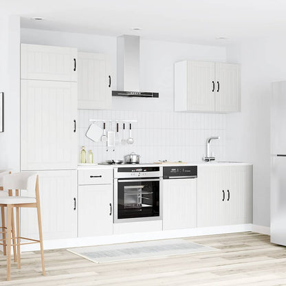 Set Mobili da Cucina 7 pz Lucca Bianco Legno Multistrato - homemem39