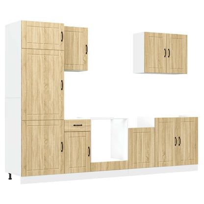 Set Mobili da Cucina 7 pz Lucca Rovere Sonoma in Truciolato | homemem39