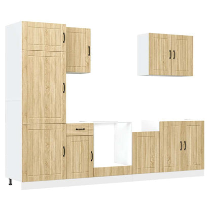 Set Mobili da Cucina 7 pz Lucca Rovere Sonoma in Truciolato - homemem39