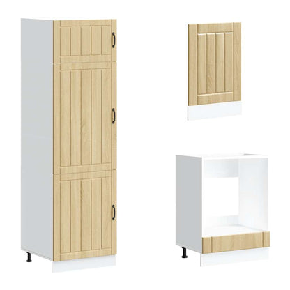 Set Mobili da Cucina 7 pz Lucca Rovere Sonoma in Truciolato - homemem39