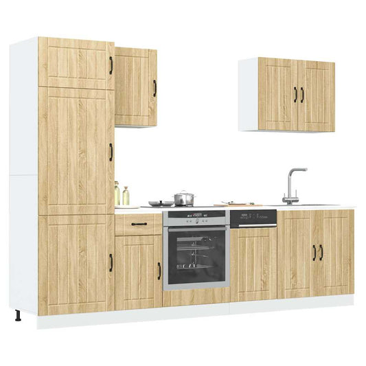 Set Mobili da Cucina 7 pz Lucca Rovere Sonoma in Truciolato - homemem39