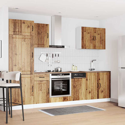 Set Mobili da Cucina 7 pz Lucca Legno Vecchio in Truciolato - homemem39