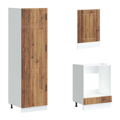 Set Mobili da Cucina 7 pz Lucca Legno Vecchio in Truciolato - homemem39