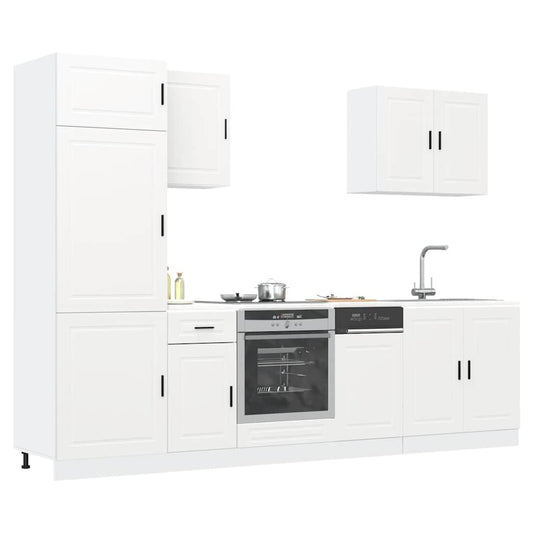 Set Mobili da Cucina 7 pz Kalmar Bianco Legno Multistrato - homemem39