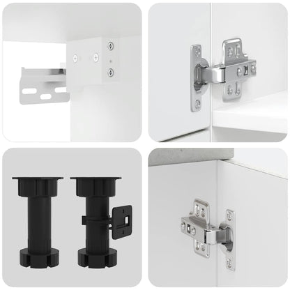 Set Mobili da Cucina 7 pz Kalmar Grigio Cemento in Truciolato - homemem39