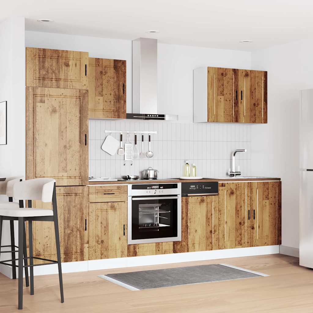 Set Mobili da Cucina 7 pz Porto Legno Vecchio in Truciolato | homemem39