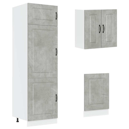 Set Mobili da Cucina 8 pz Kalmar Grigio Cemento in Truciolato - homemem39