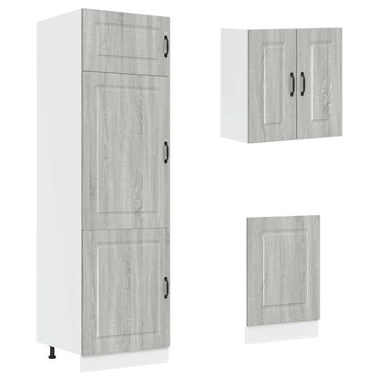 Set Mobili da Cucina 8 pz Kalmar Grigio Sonoma in Truciolato | homemem39