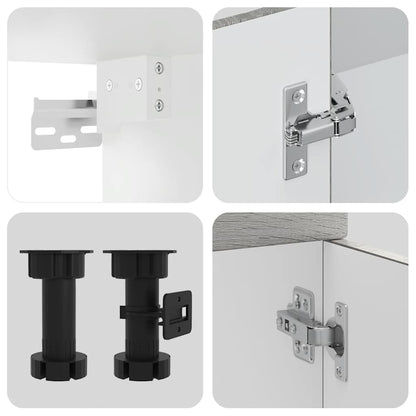 Set Mobili da Cucina 8 pz Kalmar Grigio Sonoma in Truciolato | homemem39