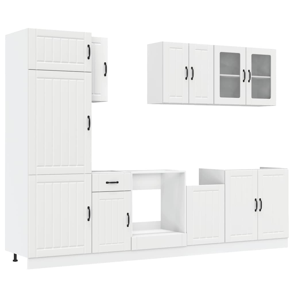 Set Mobili da Cucina 8 pz Kalmar Bianco Legno Multistrato - homemem39