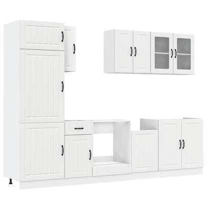 Set Mobili da Cucina 8 pz Kalmar Bianco Legno Multistrato - homemem39