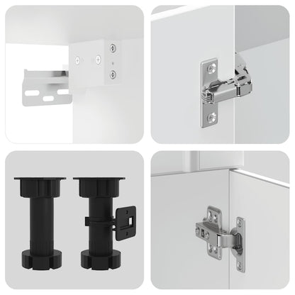 Set Mobili da Cucina 8 pz Kalmar Bianco Legno Multistrato - homemem39