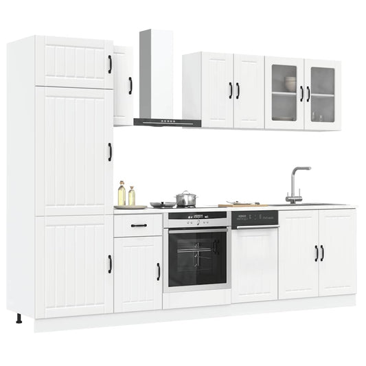 Set Mobili da Cucina 8 pz Kalmar Bianco Legno Multistrato - homemem39