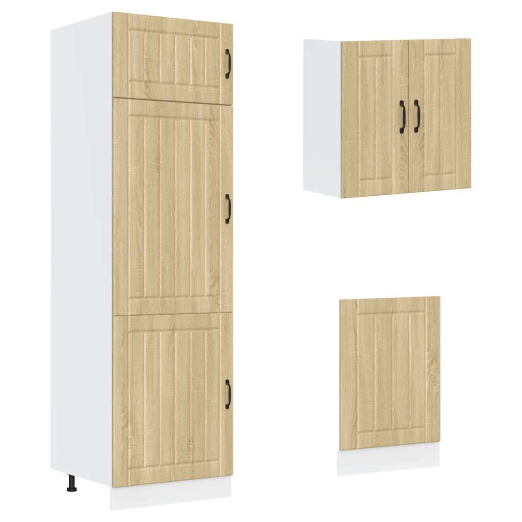 Set Mobili da Cucina 8 pz Kalmar Rovere Sonoma in Truciolato - homemem39