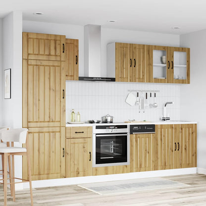 Set Mobili da Cucina 8 pz Kalmar Rovere Artigianale Truciolato - homemem39