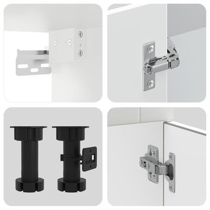 Set Mobili da Cucina 8 pz Kalmar Bianco Legno Multistrato - homemem39